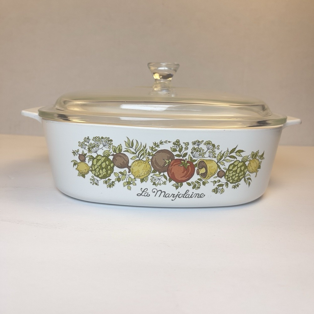 Corning Ware A-2-B Spice of Life La Marjolaine 2 Qt Casserole Dish w/Lid P-9-C-1